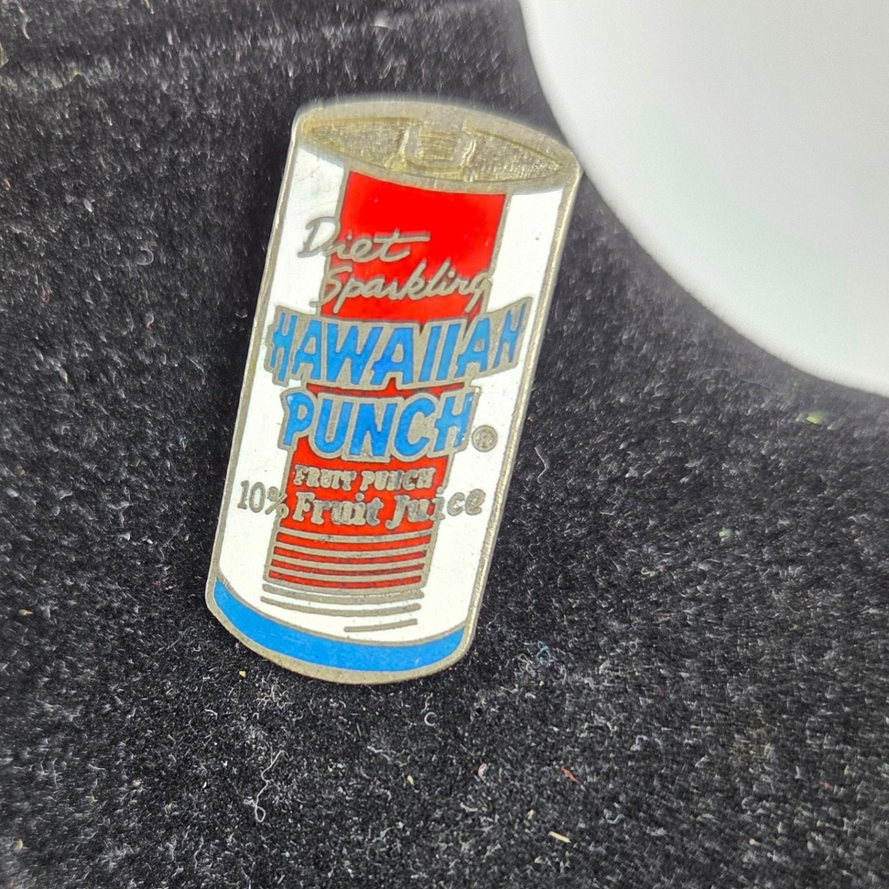 Vintage Hawaiian Punch Diet Sparkling Soda Can Enamel Lapel Pin Retro Beverage